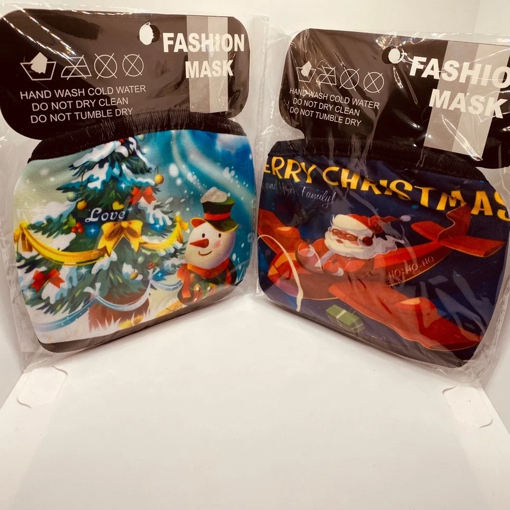Face Masks Christmas Santa Airplane and Snowman!